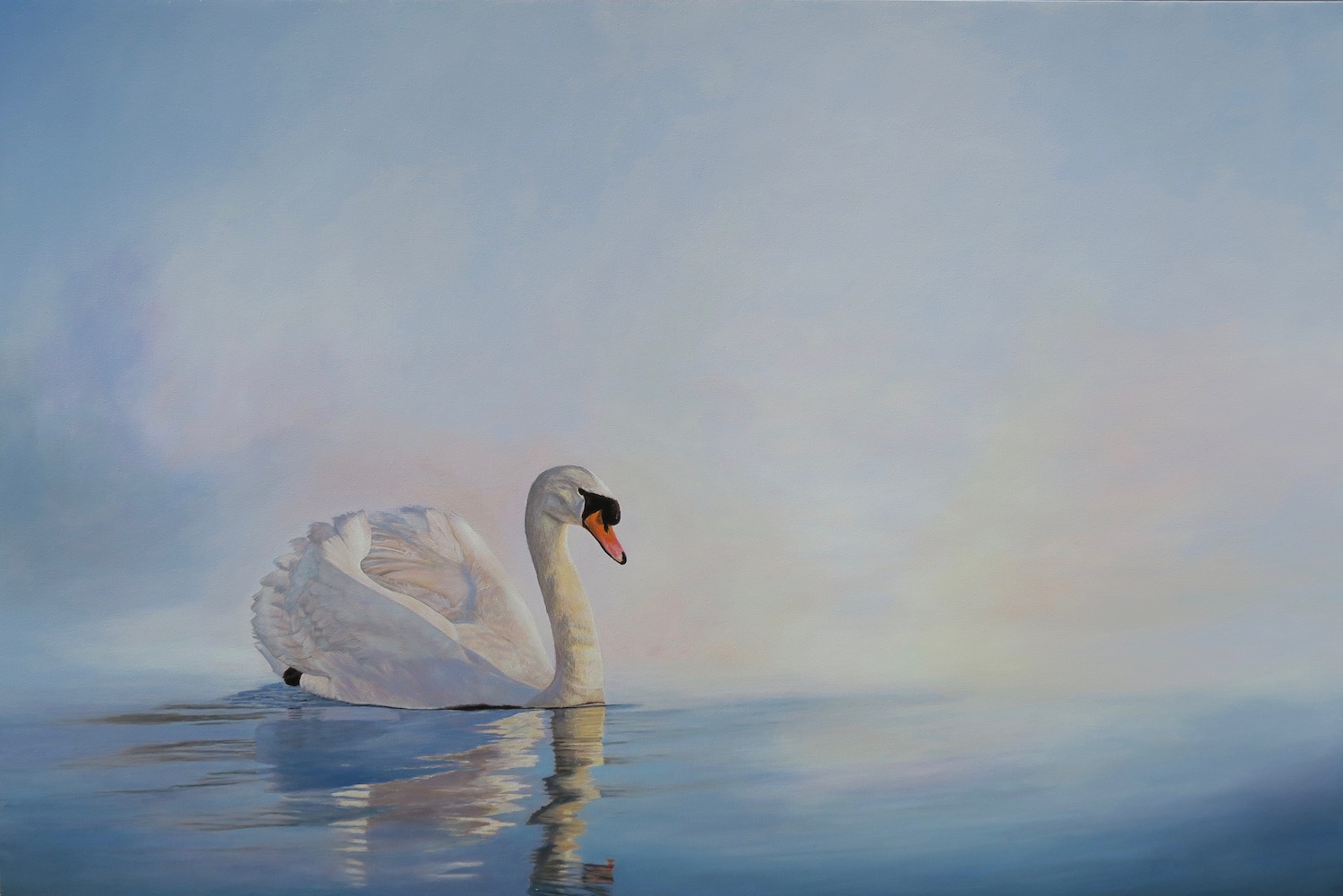 Painting of Swan 1 by Niko Dujmovic